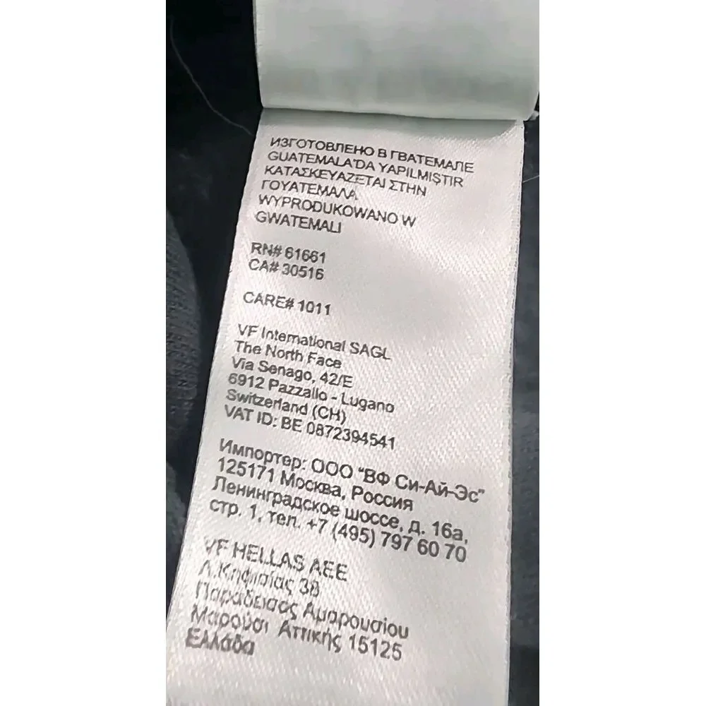 The North Face Hoodie Men's Small Black/Yellow Lettering‎
